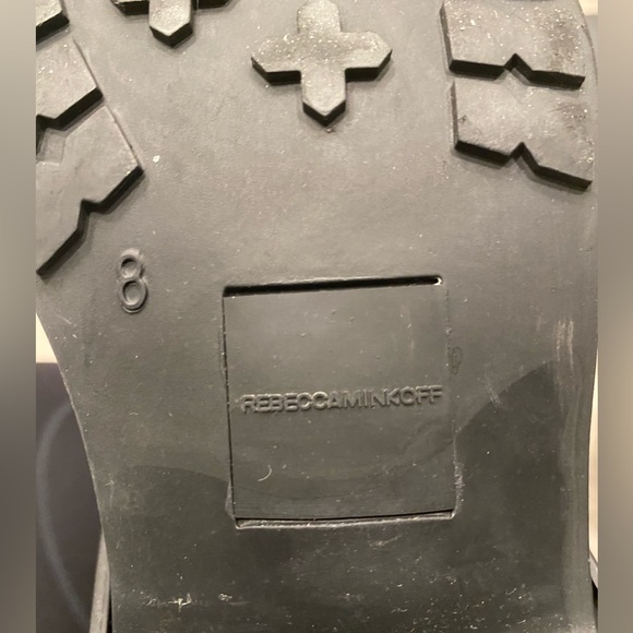 REBECCA MINKOFF Quincy Waterproof Rain Boots/Booties Women’s Size 8 Black - Picture 5 of 14